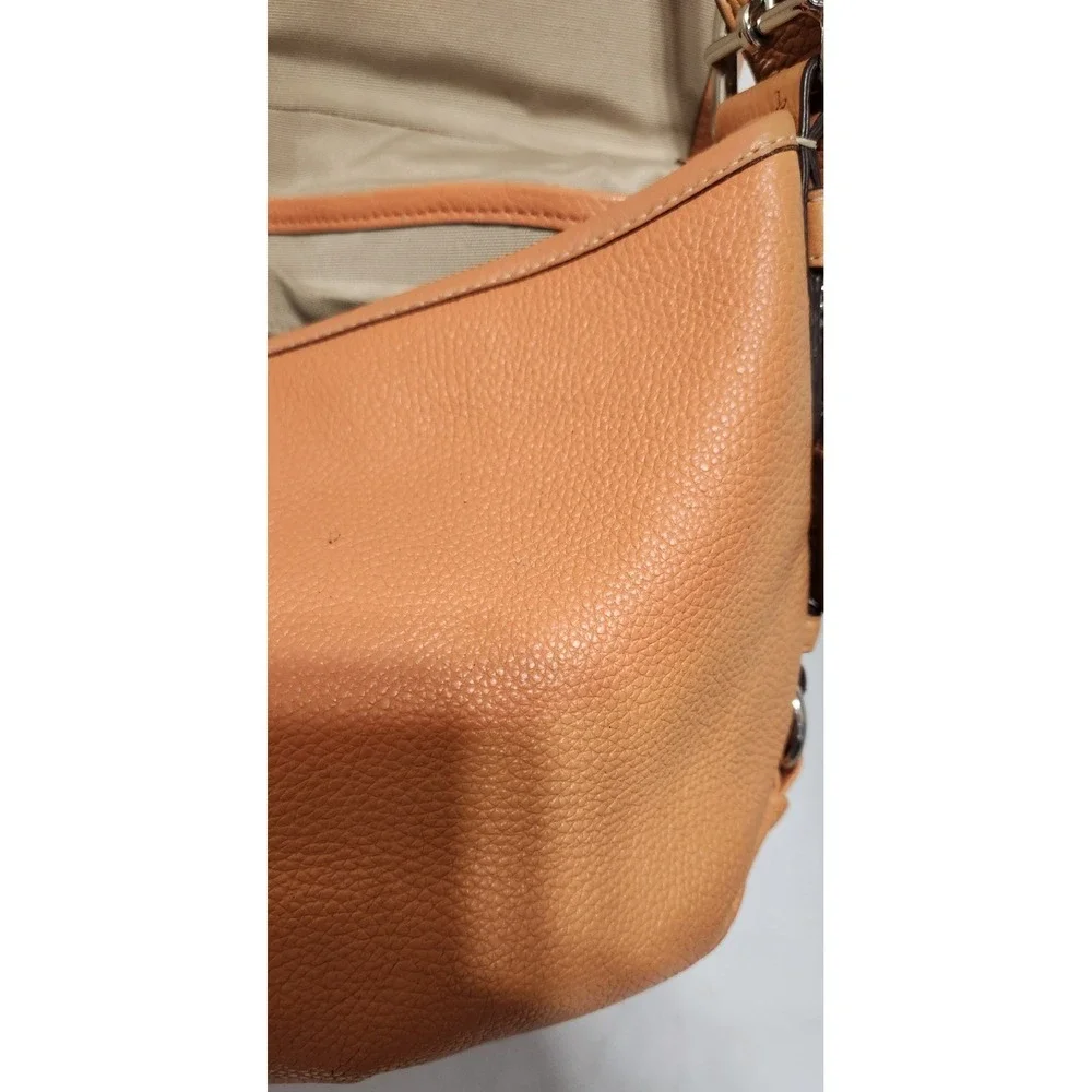 Coach  Legacy Turnlock Flap Pebbled Leather Shoulder Bag F15170 Turnlock Ginger